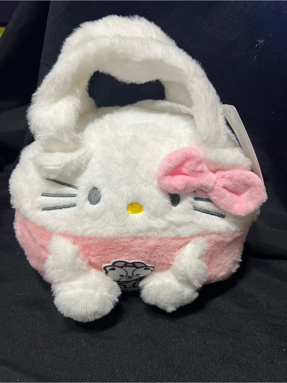 Make me an offer! Hello Kitty Plush White & Pink Kids Tote Bag